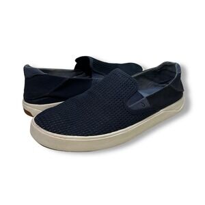 OluKai Lae'ahi Slip-On Navy Blue Mesh Comfort Casual Shoes Mens Size 11.5